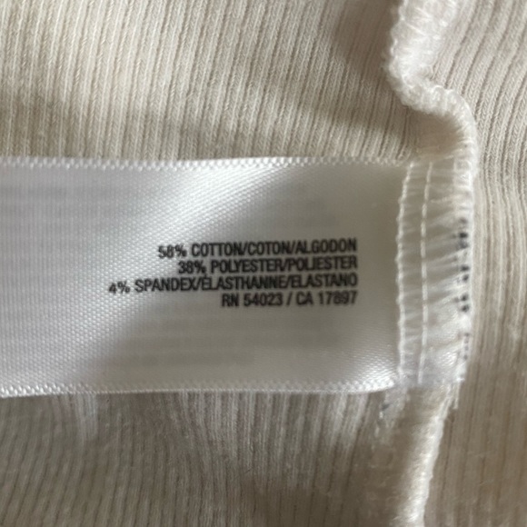 Stretchy white tank top with neon “Key West” and flamingo, size Large - Picture 7 of 7